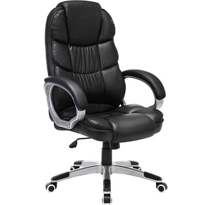 Songmics Black Obg24B Newly Desiged High Back Chair for Home Office, Meeting Room, Home, Living Room by Mahmayi